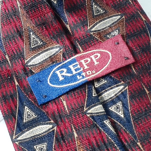 Repp Ltd. Men's XLong Handmade Silk Necktie - Picture 5 of 6